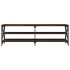 Mueble de TV madera contrachapada marrón roble 160x40x50