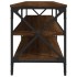 Mueble de TV madera contrachapada marrón roble 160x40x50