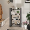 Estantería/divisor de espacios madera de pino gris 80x35x125 cm
