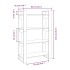 Estantería/divisor de espacios madera de pino gris 80x35x125