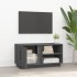 Mueble de TV madera maciza de pino gris 80x35x40,5