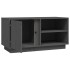 Mueble de TV madera maciza de pino gris 80x35x40,5