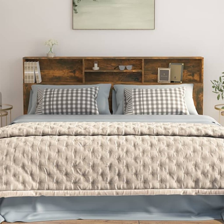 Armario cabecero roble ahumado 200x19x103,5