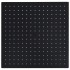 Cabezal ducha efecto lluvia acero inox cuadrado negro 40x40