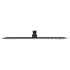 Cabezal ducha efecto lluvia acero inox cuadrado negro 40x40