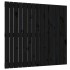 Cabecero de cama de pared madera maciza pino negro 95,5x3x90