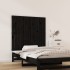 Cabecero de cama de pared madera maciza pino negro 95,5x3x90