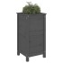 Jardinera madera maciza de pino gris 40x40x78