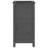 Jardinera madera maciza de pino gris 40x40x78