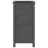 Jardinera madera maciza de pino gris 40x40x78
