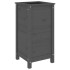 Jardinera madera maciza de pino gris 40x40x78