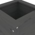 Jardinera madera maciza de pino gris 40x40x78