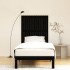 Cabecero de cama pared madera maciza pino negro 95,5x3x110