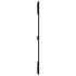 Cabecero de cama pared madera maciza pino negro 95,5x3x110