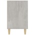 Aparador de madera de ingeniería gris hormigón 100x36x60