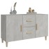Aparador de madera de ingeniería gris hormigón 100x36x60