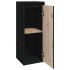 Armarios de pared 2 uds madera maciza de pino negro 30x30x80
