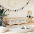 Estructura de cama para niños madera maciza de pino 70x140