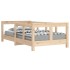 Estructura de cama para niños madera maciza de pino 70x140