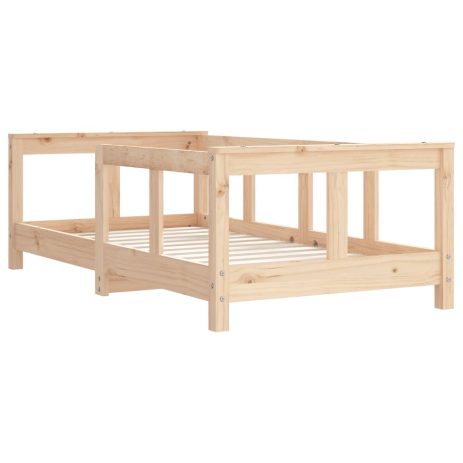 Estructura de cama para niños madera maciza de pino 70x140