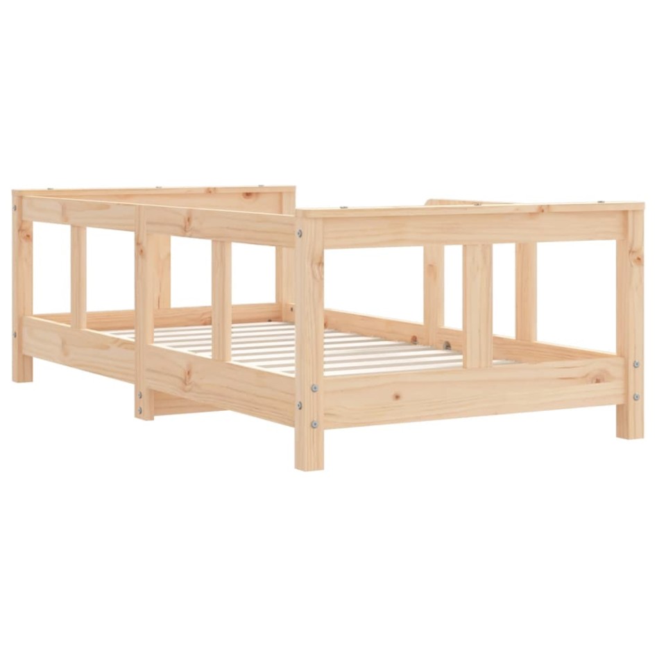 Estructura de cama para niños madera maciza de pino 70x140
