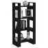 Estantería/divisor de espacios madera maciza negro 60x35x125