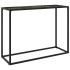 Mesa consola vidrio templado negro 100x35x75