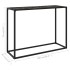 Mesa consola vidrio templado negro 100x35x75
