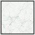 Mesa de centro negra con vidrio de mármol blanco 80x80x35