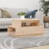 Mesa de centro de madera maciza de pino 80x55x40,5