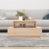 Mesa de centro de madera maciza de pino 80x55x40,5