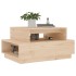 Mesa de centro de madera maciza de pino 80x55x40,5