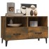 Mueble para TV madera contrachapada roble ahumado 80x36x50