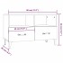 Mueble para TV madera contrachapada roble ahumado 80x36x50