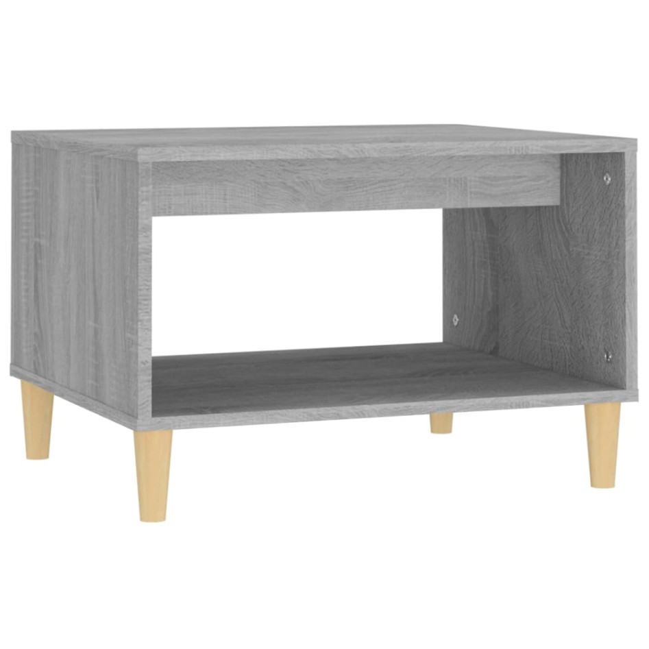 Mesa de centro madera contrachapada gris Sonoma 60x50x40