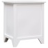 Mesita de noche madera de Paulownia blanco 38x28x45