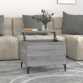 Mesa de centro madera contrachapada gris Sonoma 60x44,5x45