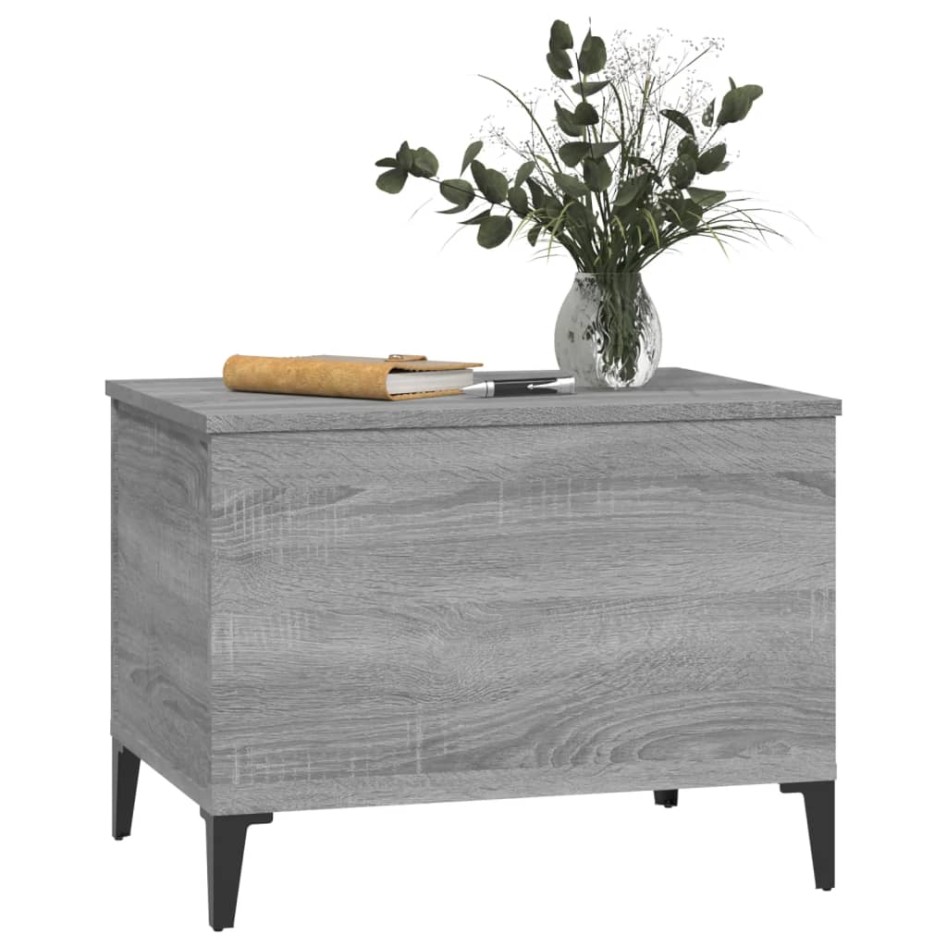 Mesa de centro madera contrachapada gris Sonoma 60x44,5x45