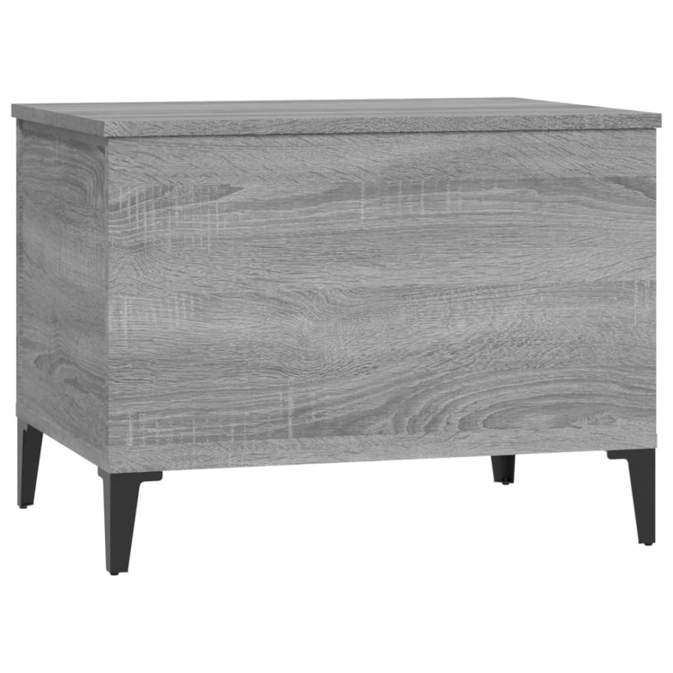 Mesa de centro madera contrachapada gris Sonoma 60x44,5x45