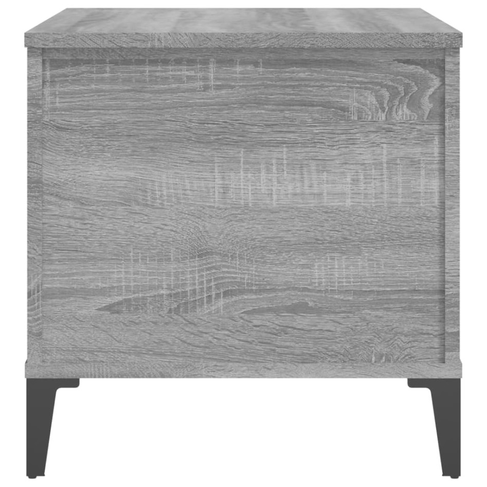 Mesa de centro madera contrachapada gris Sonoma 60x44,5x45