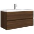 Mueble de lavabo madera de ingeniería roble marrón