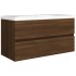 Mueble de lavabo madera de ingeniería roble marrón