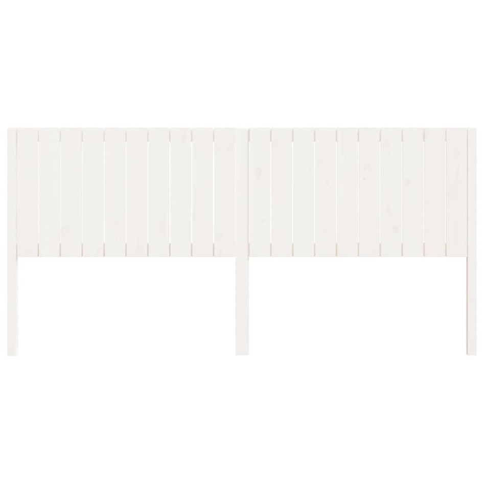 Cabecero de cama madera maciza de pino blanco 205,5x4x100