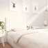 Cabecero de cama madera maciza de pino blanco 205,5x4x100