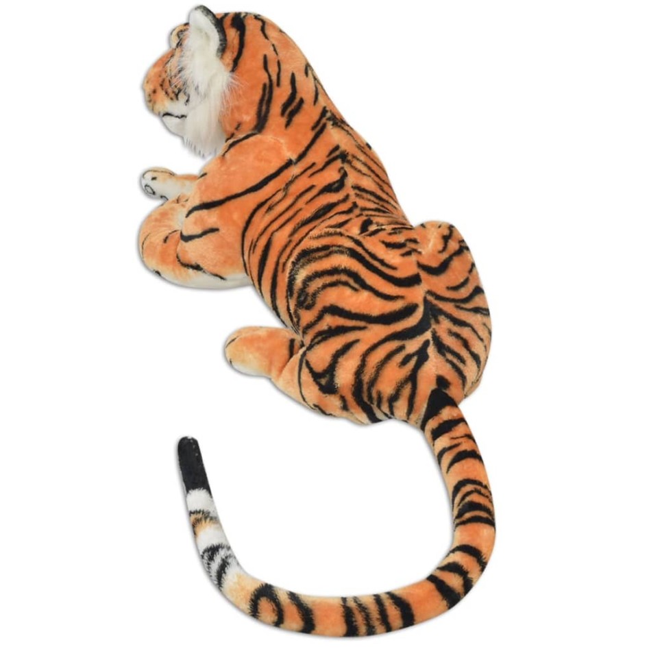 Tigre de peluche marrón