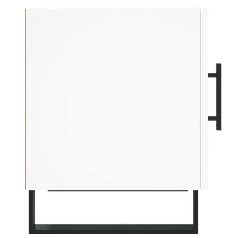 Mesitas de noche 2 uds madera de ingeniería blanco 40x40x50