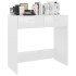 Escritorio de madera contrachapada blanco brillo 80x40x75