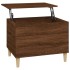 Mesa de centro madera contrachapada roble marrón 60x44,5x45