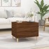 Mesa de centro madera contrachapada roble marrón 60x44,5x45