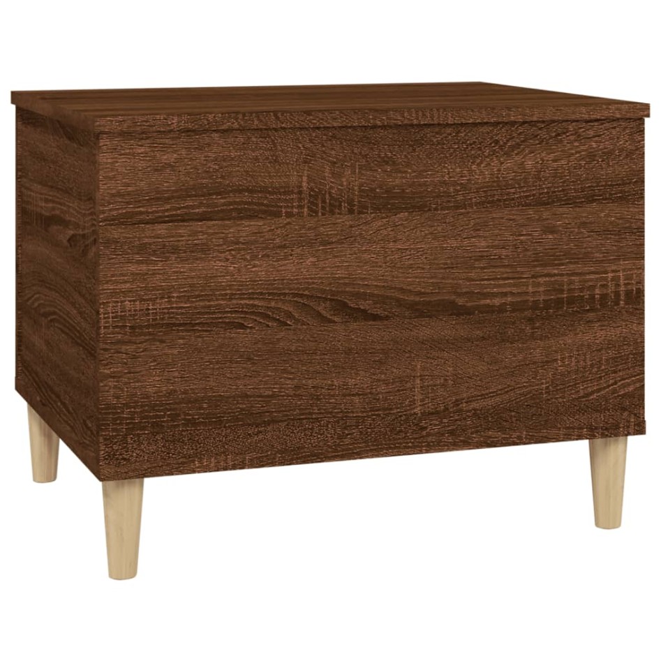 Mesa de centro madera contrachapada roble marrón 60x44,5x45